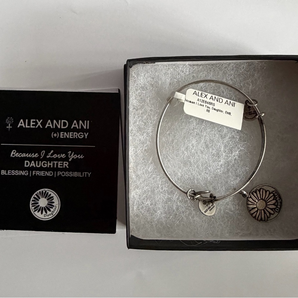 Alex and Ani Silver Daughter Charm Bracelet
